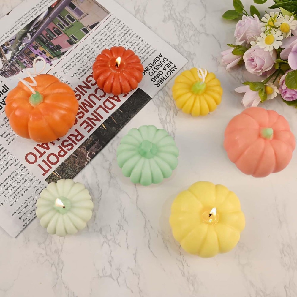 3D Pumpkin Silicone Candle Mold For Halloween DIY Decor Mould